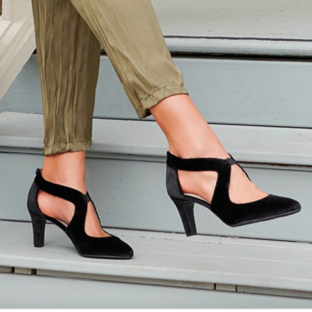Life Stride Soft Systems, Women’s Pumps, Giovanna 2, Black, Size 7W